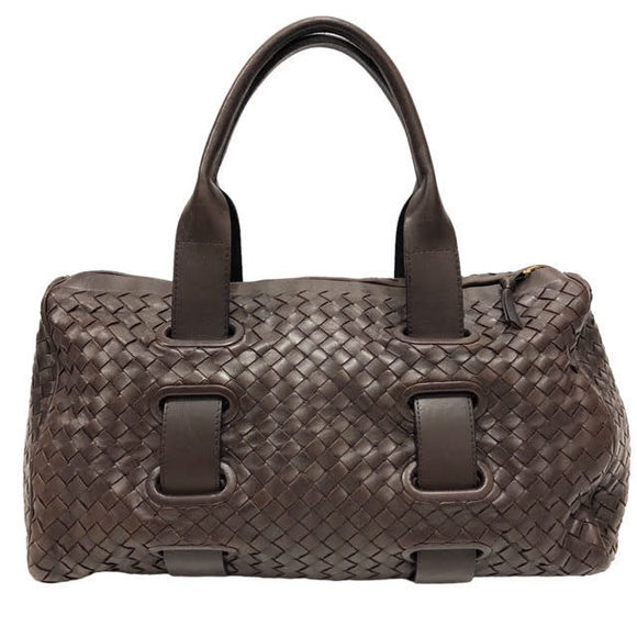 Bottega Veneta Beautiful Appearance Leather Boston Bag Brown - Picture 1 of 8